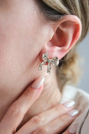 Heliophilia Silver Pendientes de Plata con Circonita